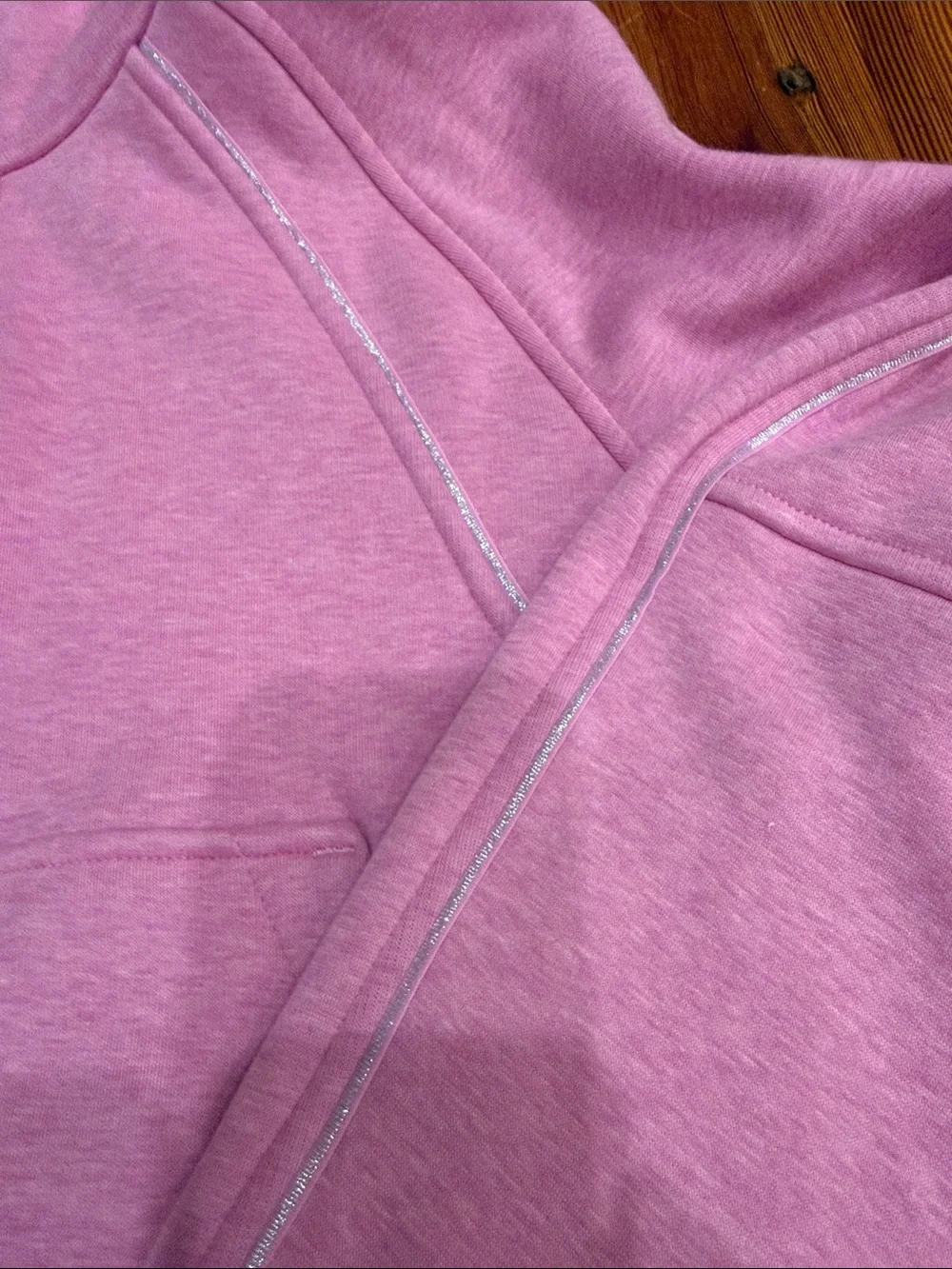 lululemon athletica Heathered Pink Half-Zip Hooded Pullover